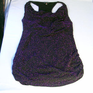 NEW! Rock & Republic Purple Glitter Tank Top